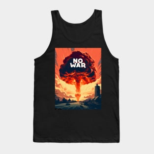 No War: World Peace Please on a Dark Background Tank Top